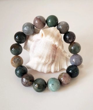 Bracciale donna in agata indiana da 12mm