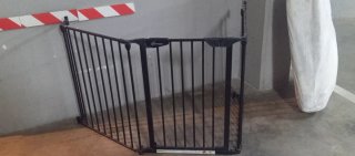 Barandilla de seguridad negra