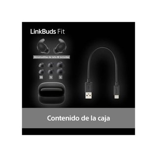 Auriculares Bluetooth Sony LinkBuds Fit Negro NUEV