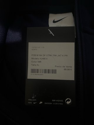 Chaqueta Nike FC Barcelona Dri-FIT Azul