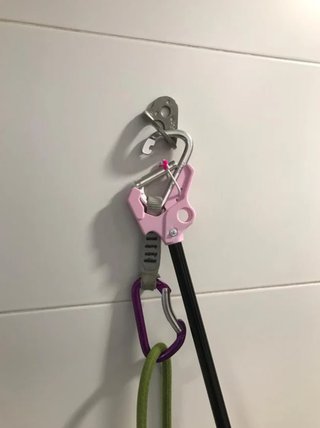 Pinza para caña de escalada deportiva