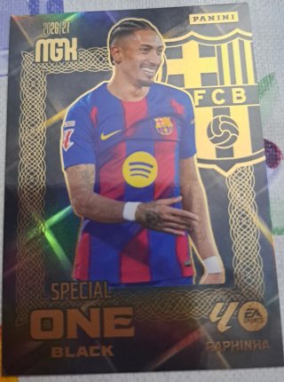 Carta Panini FCB Raphinha Special One Black