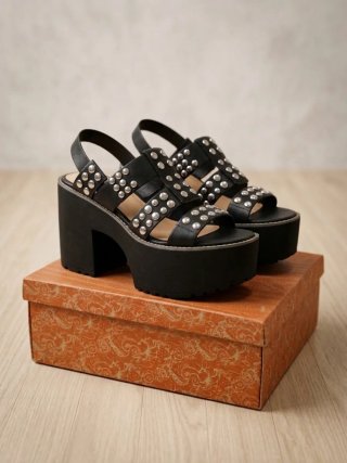 Zapatos de Plataforma Negros Talla 38