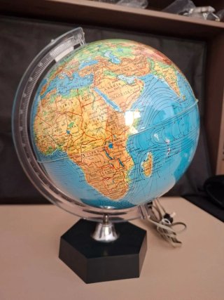 Mappamondo luminoso GdF S.p.A. primi anni '70