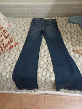 Vaqueros tiro alto wide leg talla 34