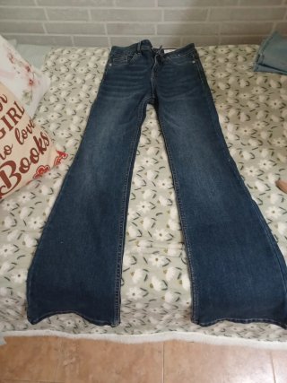 Vaqueros tiro alto wide leg talla 34