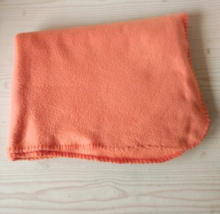 Manta para sofá color naranja