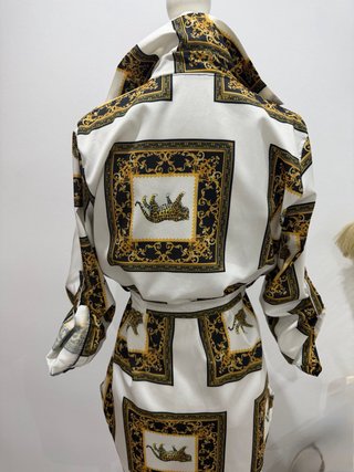 Vestido/Camisa Estampado Barroco Leopardo