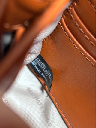 Bolso Michael Kors Naranja Flores 3D