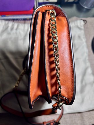Bolso Michael Kors Naranja Flores 3D