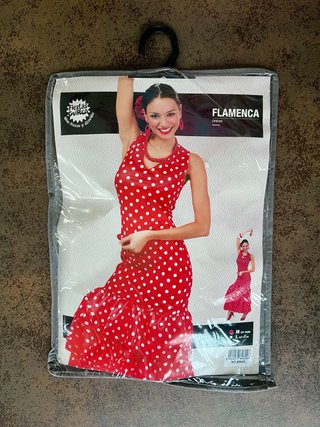 Disfraz de Flamenca Rojo Talla M