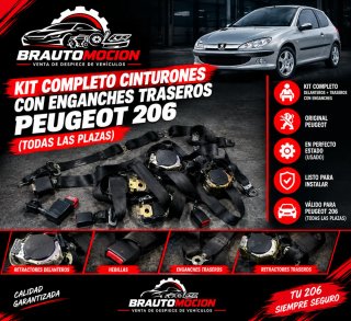 Kit Completo Cinturones Peugeot 206