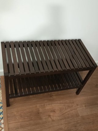 Banco de madera multiusos