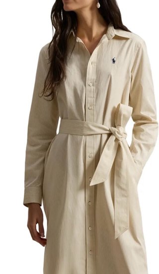 Vestido camisero Polo Ralph Lauren amarillo