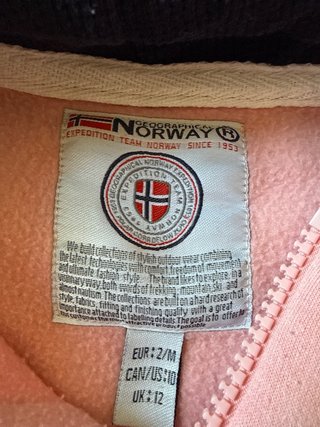 Sudadera Geographical Norway Rosa