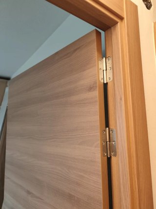 Puerta de Paso Abatible Roble/Acacia 82x203 cm