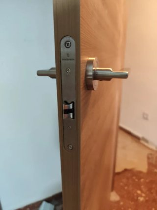 Puerta de Paso Abatible Roble/Acacia 82x203 cm