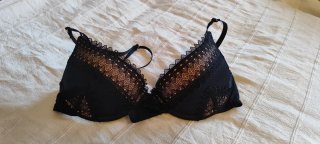 Sujetador Women'secret Negro Encaje