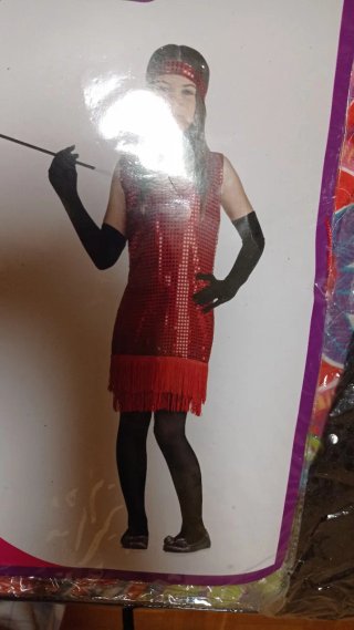 Disfraz Flapper Charleston Talla l
