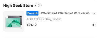 Tablet Honor Pad X8a