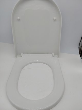 Himimi Tapa WC Universal, Asiento para Inodoro, Asiento de Inodoro en Forma de D, Tapas de Water Cie