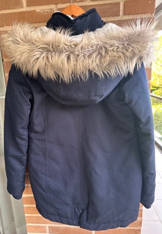 Parka Abrigo Hollister de Plumas Talla S