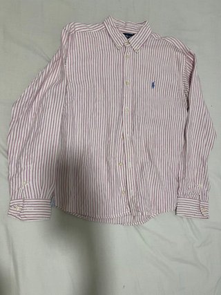 Camisa Polo Ralph Lauren Rayas Rosas