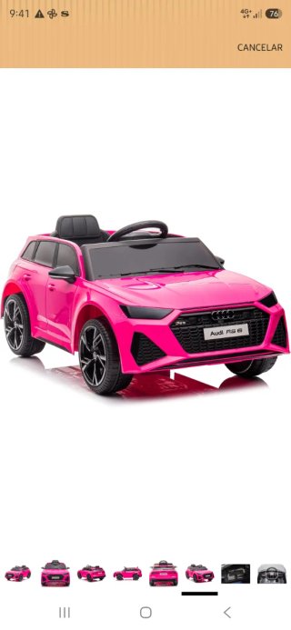 Coche eléctrico Audi RS6 para bebés