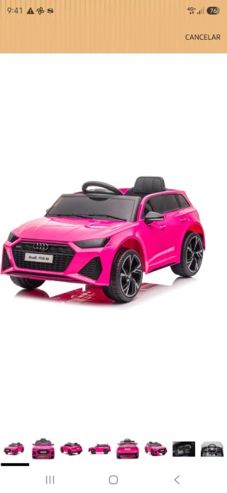 Coche eléctrico Audi RS6 para bebés