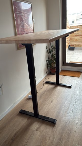 Mesa Levadiza, Tablero de Haya Maciza de 80x175 cm