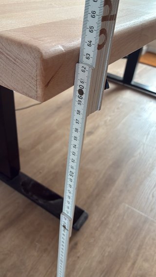 Mesa Levadiza, Tablero de Haya Maciza de 80x175 cm