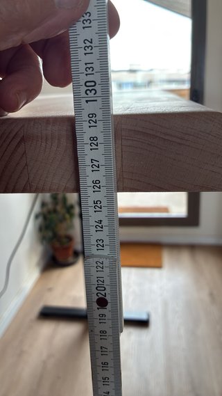 Mesa Levadiza, Tablero de Haya Maciza de 80x175 cm
