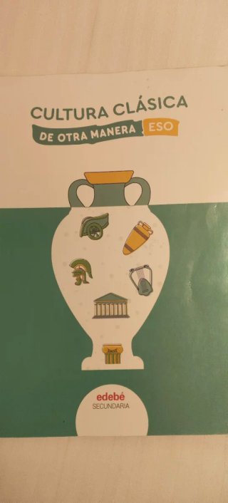 Libro texto cultura clásica de otra manera.ESO