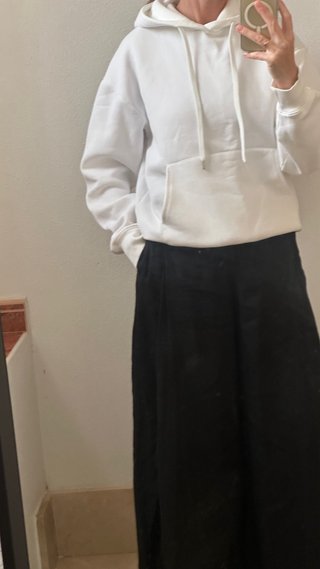 Sudadera Zara Hombre Blanca para mujer