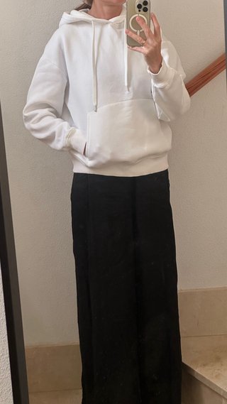Sudadera Zara Hombre Blanca para mujer