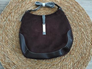 Bolso de Hombro Marrón Gran Capacidad