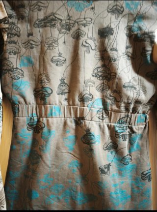 Chaqueta Larga Tipo Sudadera Estampada T.M
