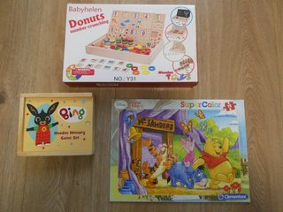 Set de 3 Juegos Educativos de Madera