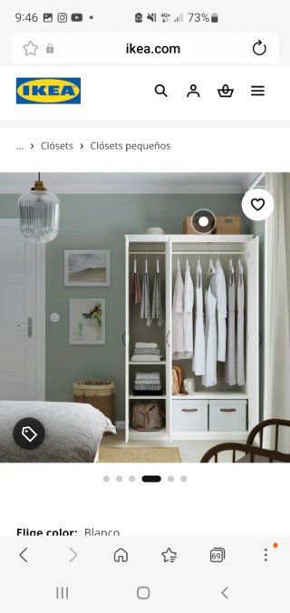 Armario SONGESAND IKEA Blanco