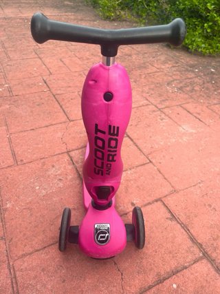 Patinete y Bicicleta Scoot and Ride Rosa