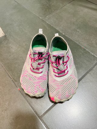Zapatillas Saguaro grises y rosas T36