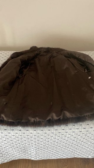 Chaquetón de Visón Sintético Marrón
