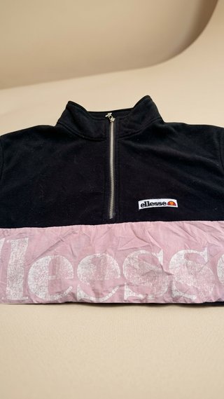 Sudadera Ellesse Negra y Rosa Talla M