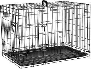 Ribelli Caja de Transporte para Perros Caja de Transporte para Perros Jaula de Alambre - Adecuada pa
