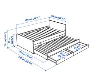 Cama nido IKEA 90x200cm