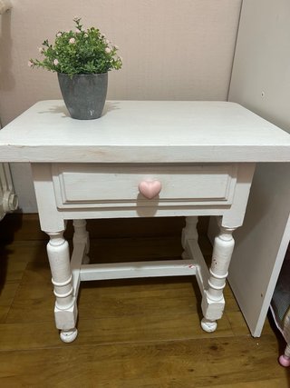 Cabecero cama 90 y mesilla madera