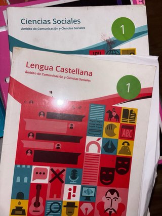 Libros 5°, 6° y 1° de la eso