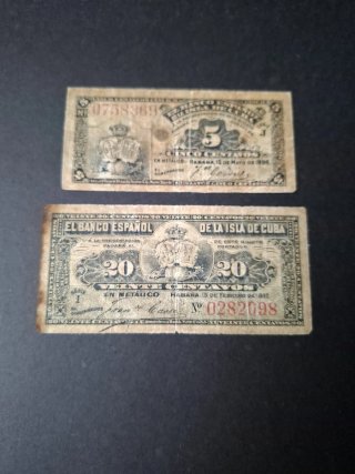 Set Cuba Colonial Española año 1896.