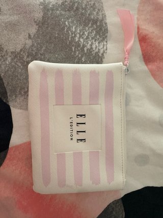 Neceser Elle Blanco y Rosa