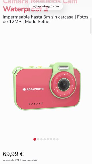 Cámara AgfaPhoto Realikids Waterproof